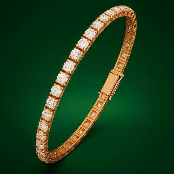 Bracciale Namuri TENNIS V in Oro rosa Diamante 1.50 Ct BR01-150V/R - BR01-150V/R